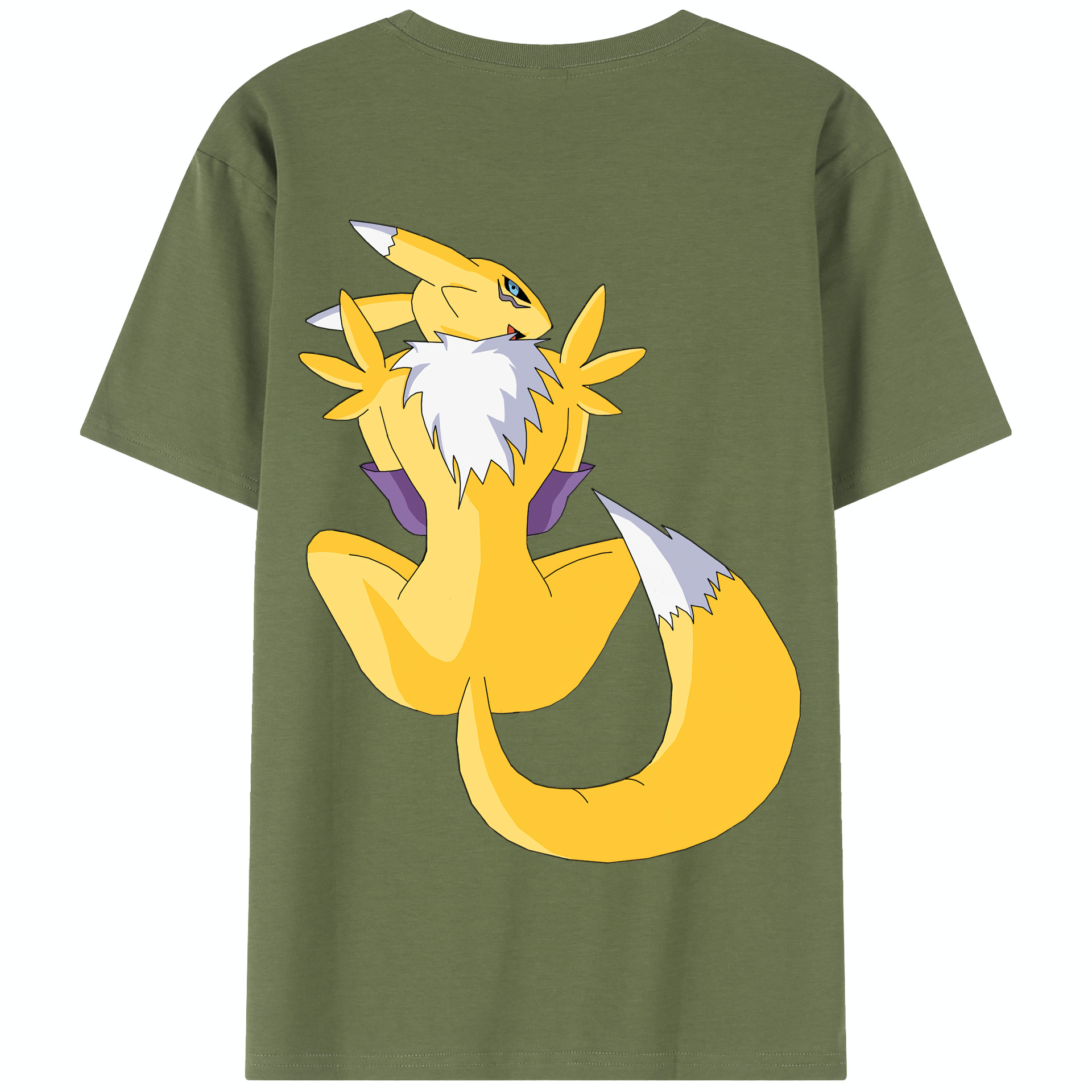 （画像用） Digimon デジタルモンスター/デジモン 綿100％半袖Tシャツ（背面プリント）